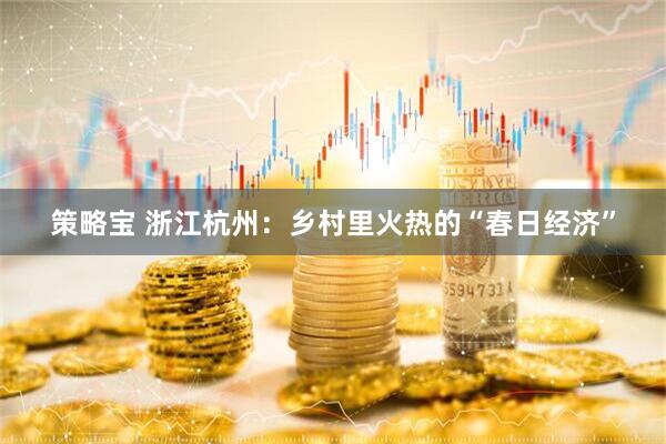 策略宝 浙江杭州：乡村里火热的“春日经济”
